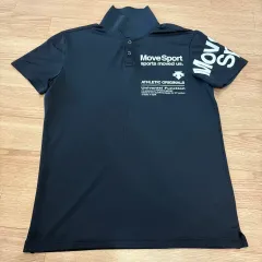 デサント ムーブスポーツ ブラック ポロTシャツ L