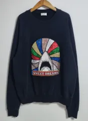 オーバーサイズ M ) Saint Laurent サンローラン (YVES SAINT LAURENT イヴ・サンローラン) ブラック SWEET DREAM スウェットのサムネイル
