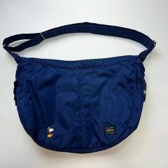 廃盤レアポーター × スヌーピー ピーナッツ ショルダーバッグ ブラック 