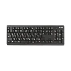 バッファローBluetoothフルキーボード スタンダード ブラック BSKBB100BK 1台