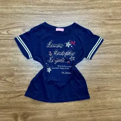 ヴィンテージ メゾピアノ 半袖 Tシャツ 星 レタリング ピンターコル リズリサ 姫ギャル 日本