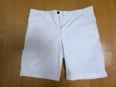 セオリー メンズ コットン ハーフパンツ 白のサムネイル