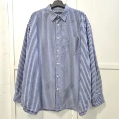 ニコアンド ストライプシャツ メンズ M