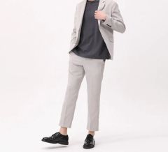 美品✨AQURE アウール ナイロントリコット ストレッチ スーツ 紺 完売