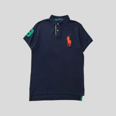 Polo Ralph Lauren ポロシャツ ネイビー ロゴ刺繍 - メルカリ