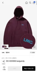 LMC OG バーガンディ フーディー Tシャツ Mのサムネイル