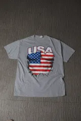 90年代 USAフラッグ・ナショナルTシャツ