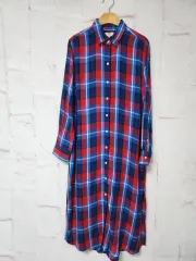 リーバイス レッド/ブルー CHECK Long ロング シャツ ONE PIECEのサムネイル