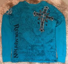 最終値引き済！RELIGION WE_LIVE_IN_BLACK スカルTシャツ - メルカリ