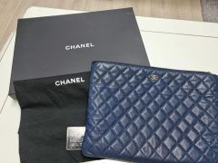 CHANEL ピンク キルティング クラッチバッグ - メルカリ