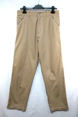 PRADA プラダ トライアングル ロゴ コットン ポリウレタン ペインター パンツ ベージュ 46サイズ SPH291 S232 108Iのサムネイル