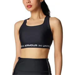 アンダーアーマー UNDER ARMOUR  UAクロスバックブラ ミディアムサポート マルチスポーツ アンダーシャツ ブラ （6012598-001）、Black