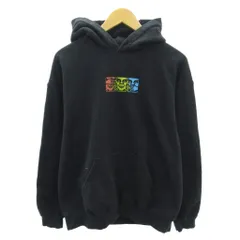 オベイ OBEY プルオーバー パーカー フーディ ロゴ プリント 長袖 M 黒 ブラック 0109のサムネイル