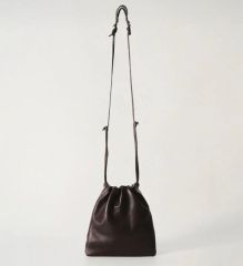 Songmont 巾着型ショルダーバッグ 黒檀色 - メルカリ