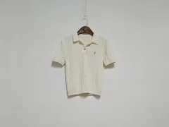 ケーブル 刺繍 ニット
