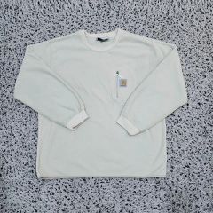 Carhartt WIP スウェット ホワイト M ポケT ロゴ トレーナー - メルカリ