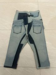 未使用18ssリックオウエンスデニムパッチワークショートパンツ 29 