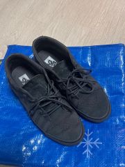 VANSクリーパーズ ブラック スエード 編み込み スニーカーメンズ 