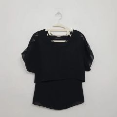 ブラック レース 星柄 フレアスリーブ トップス - メルカリ