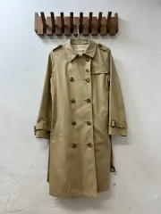 ドライ完了 日本 ヴィンテージ レイ BEAMS ビームス ダブル トレンチコート ジャケットのサムネイル