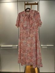 美品◇シスタージェーン リボン 総柄 ボウタイ チュニック ワンピース
