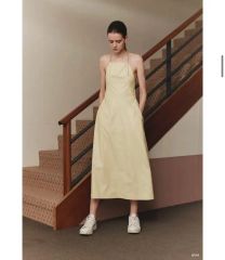 THE TOE Montauk Waist Gather Dress beige - メルカリ