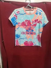 アディダス フラワー プリンティング 半袖 Tシャツ