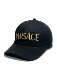 Versace ヴェルサーチェ 正規品 ブラック GOLD 刺繍 ベースボールキャップ 帽子 59サイズのサムネイル