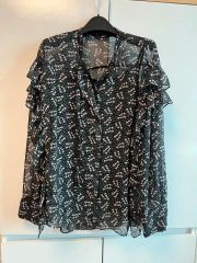 新品☆ ANAYI ドビーフラワーPTタイブラウス/セオリー、23区、ロペ