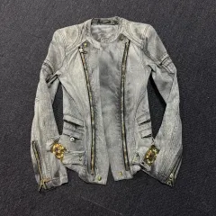 BALMAIN バルマン サンダラパク デニム バイカージャケットのサムネイル