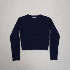 (F)D chive レディース ケーブル Vネック ニット カーディガン J17M2755