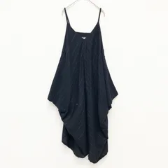 LIMI feu リミフゥ ワンピース ストライプ柄 ボーダー 変形 リネン レーヨン ブラック 日本製 レディース S b00879のサムネイル
