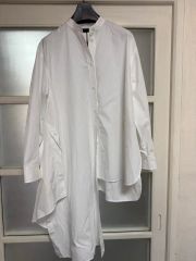 エルメス カレーシュ 2023年製 長袖 シャツ ホワイト 白 刺繍ロゴ 38 