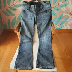 デニムフレアパンツ S (ベルボトム型)