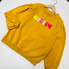 12y 160オススメ OILILY オイリリー キッズ 起毛 シャーリング スウェットのサムネイル