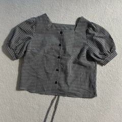 UNITED ARROWS ギンガムチェック 半袖カーディガン - メルカリ