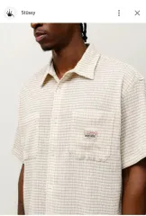 STUSSY クリンクル チェック シャツ Sのサムネイル