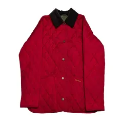 4 BARBOUR レッド キルティング ジャケットのサムネイル