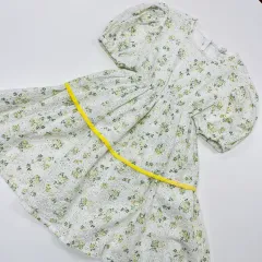 Xxl 130 エンブロイダリー 刺繍 フラワー パフワンピース
