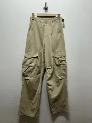 レディース ワイド コットン カーゴ ズボン S