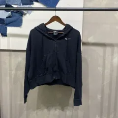 (85) NIKE レディース ストリート 弱起毛 クロップドフーディー ジップアップ ジャケットのサムネイル