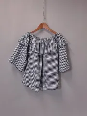 オフショルダー ブラウス フリル 5分