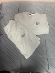 ナイキ STUSSY スウェット セットアップ グレー s/m