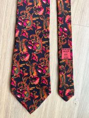 希少 美品 HERMES カレ名作 深海魚柄 ネクタイ ヴィンテージ シルク