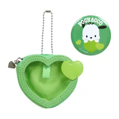 新品 サンリオ(SANRIO) バッジ付きミニポーチキャラクター大賞第3弾 カラフルハートシリーズ ポチャッコ ぽちゃこ pochacco キャラクター 433055