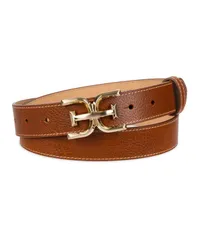 サムエデルマン レディース アクセサリー ベルト Sam Edelman Womens Slim DoubleE Plaque Buckle Belt Saddle Tan タン