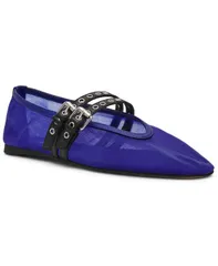 スティーブ マデン レディース シューズ パンプス Steve Madden Womens Lydia MaryJane Ballet Flats Cobalt MeshBlack ブラック