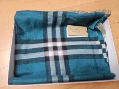 バーバリー チェック ウールシルクスカーフ タグ付き 新品