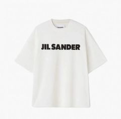 JIL SANDER ホワイト Mサイズ オーバーサイズコットンTシャツ - メルカリ