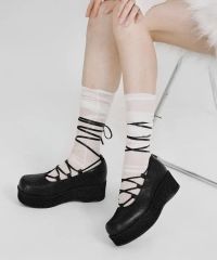 廃盤 BODYLINE 新品 厚底 木底 シューズ 黒 地雷 【Sサイズ】 - メルカリ